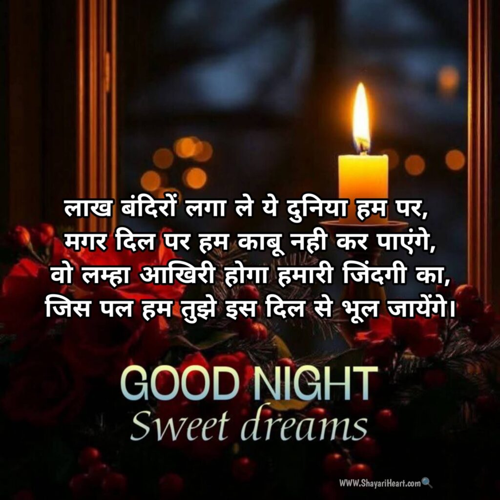 Good Night Shayari
