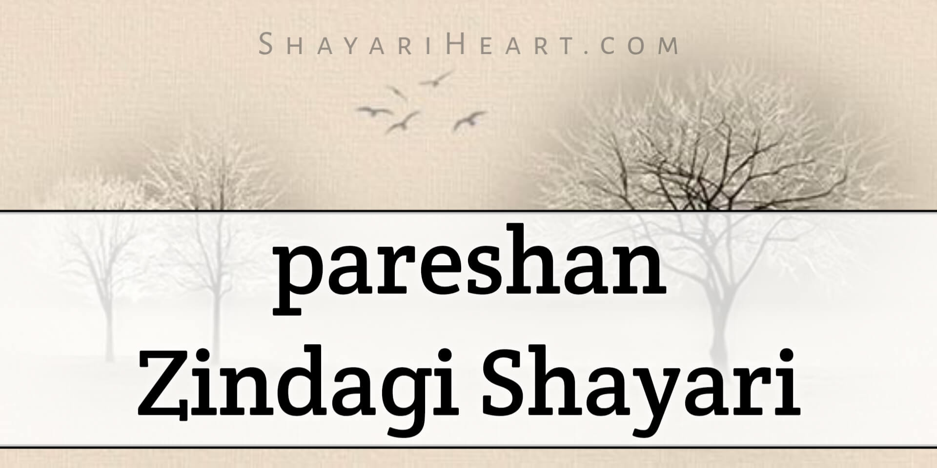 Pareshan Zindagi Shayari