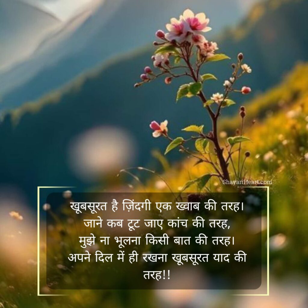 Khubsurat zindagi shayari on life in hindi